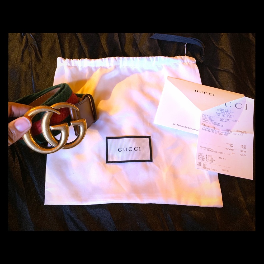Gucci nylon web belt